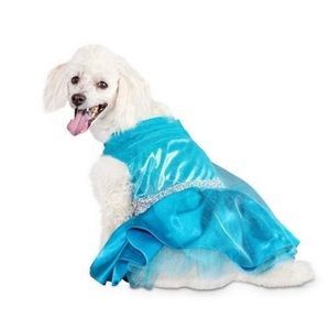 COSTUME DOG NEW BLUE BELLE OF THE BALL DRESS SMALL